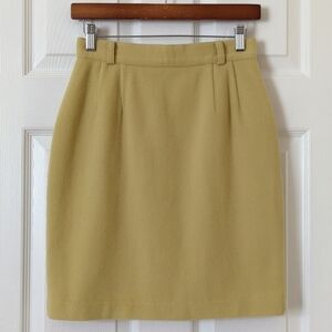L'Officiel 80's Vintage Wool & Cashmere Blend High Waisted Mini Skirt Pear 6